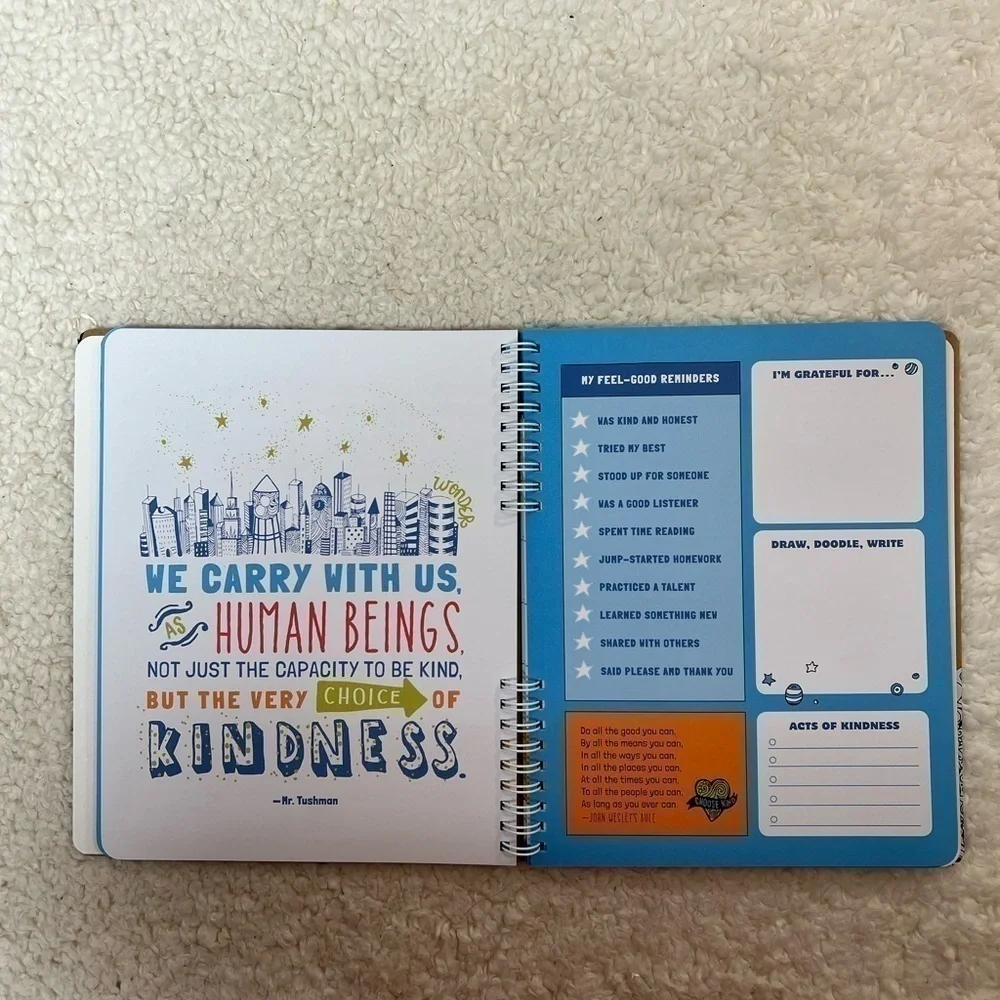 ☀️2/$14 Wonder School Planner A Week-at-a-Glance Kids' Planner w/Stickers Diary